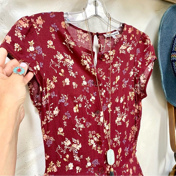 Reformation floral Fauna boho dress w prairie shabby chic vibe - Picture 9 of 15